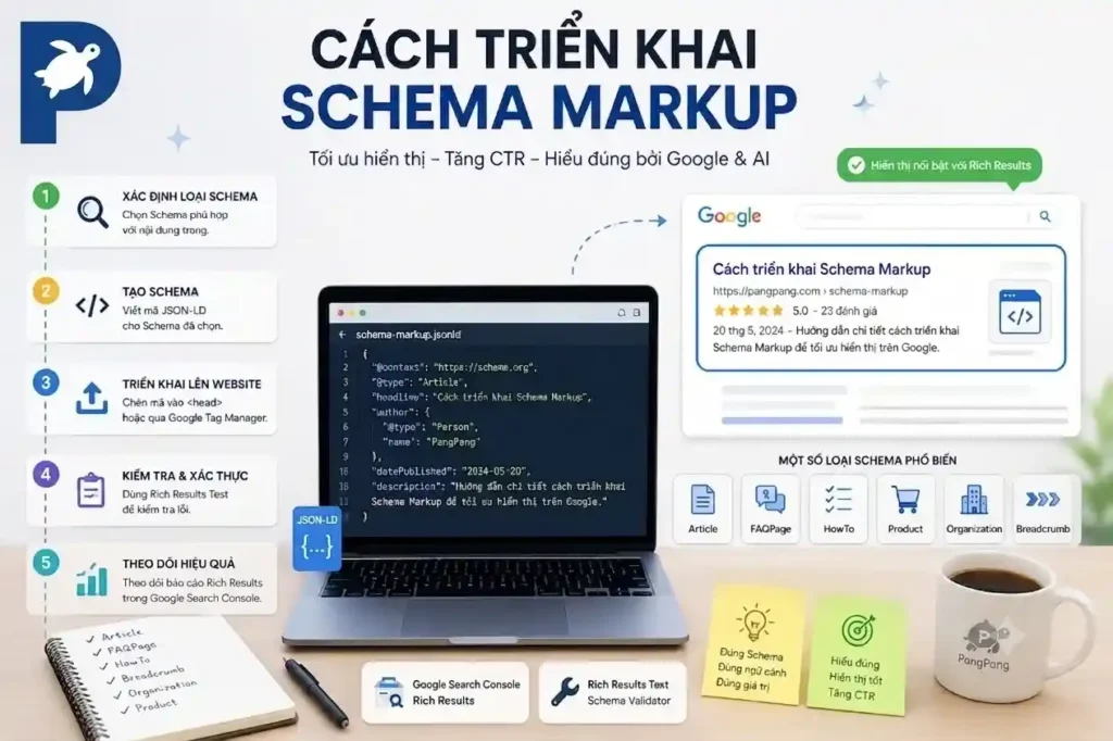 Cách triển khai Schema Markup