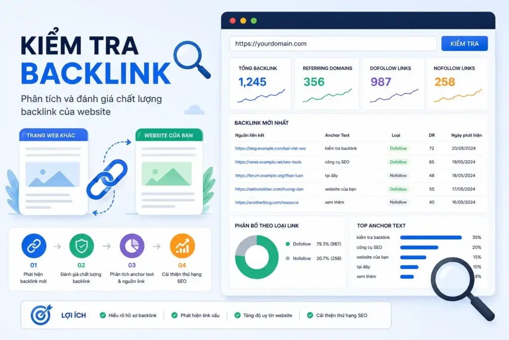 Hướng dẫn kiểm tra backlink miễn phí